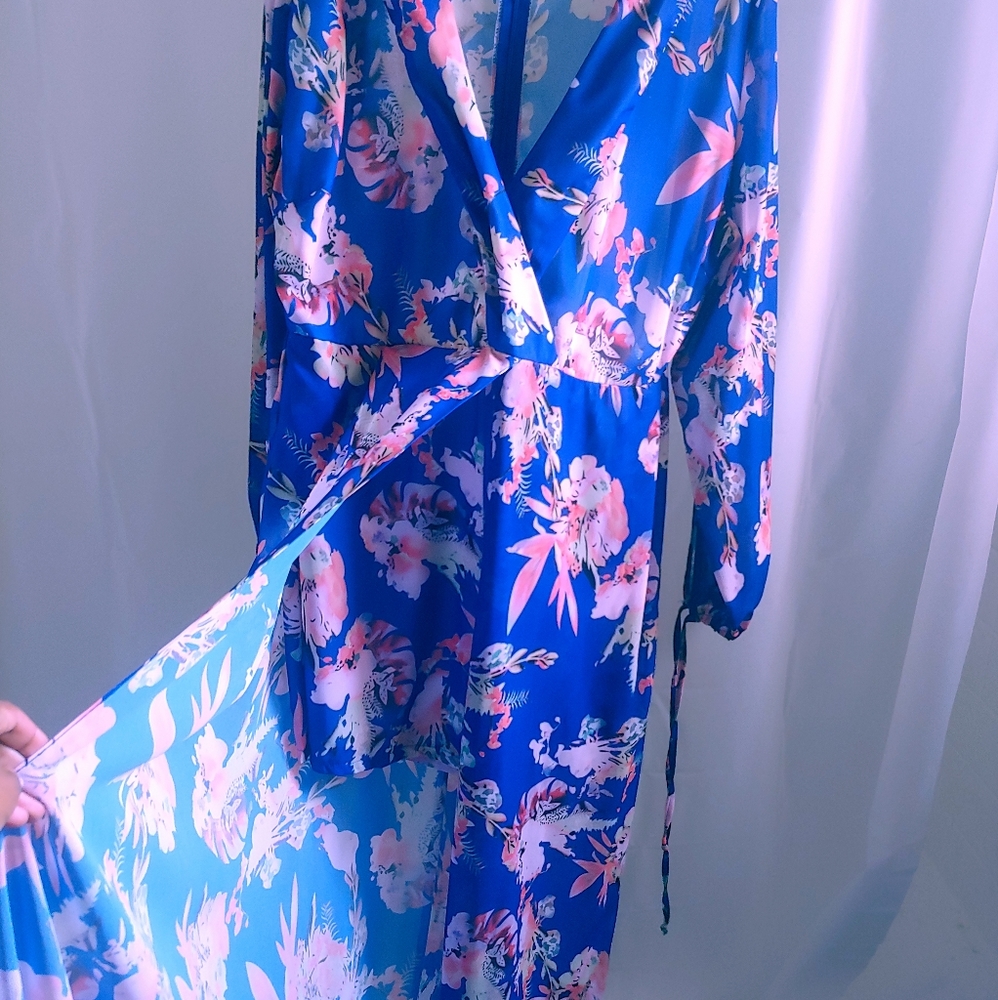Long flowy dress with shorts attached